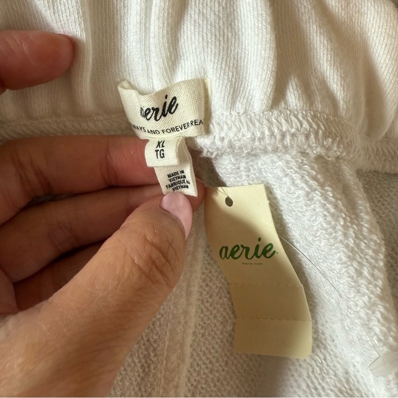 NWT Aerie Barrel White Women’s Sweatpants Size XL - Picture 8 of 10